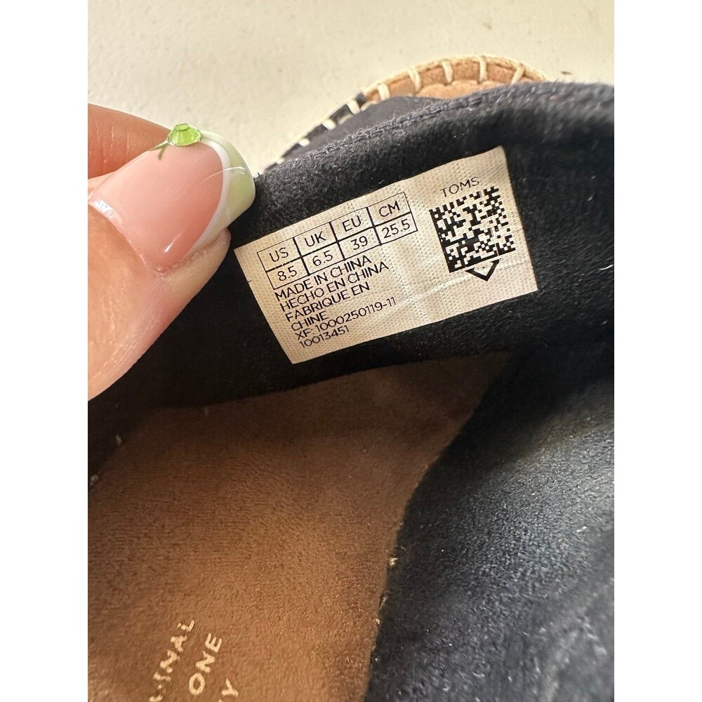 Toms Black Espadrilles - Picture 6 of 7